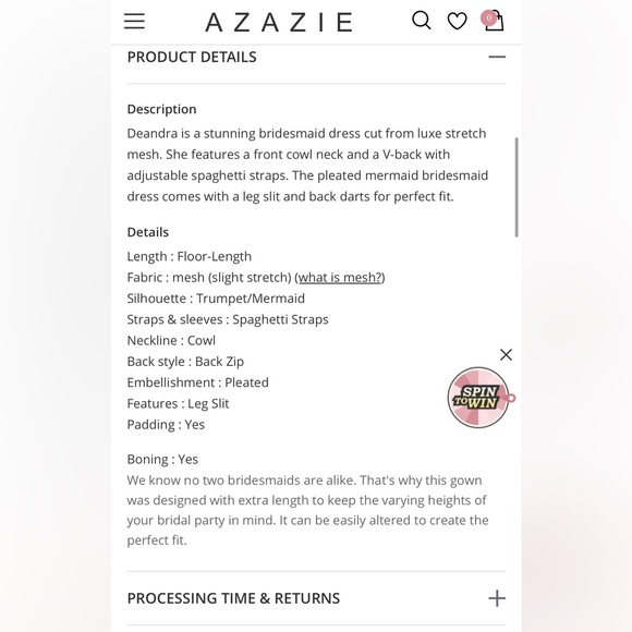 Azazie Deandra Taupe Bridesmaid Dress - Picture 5 of 16